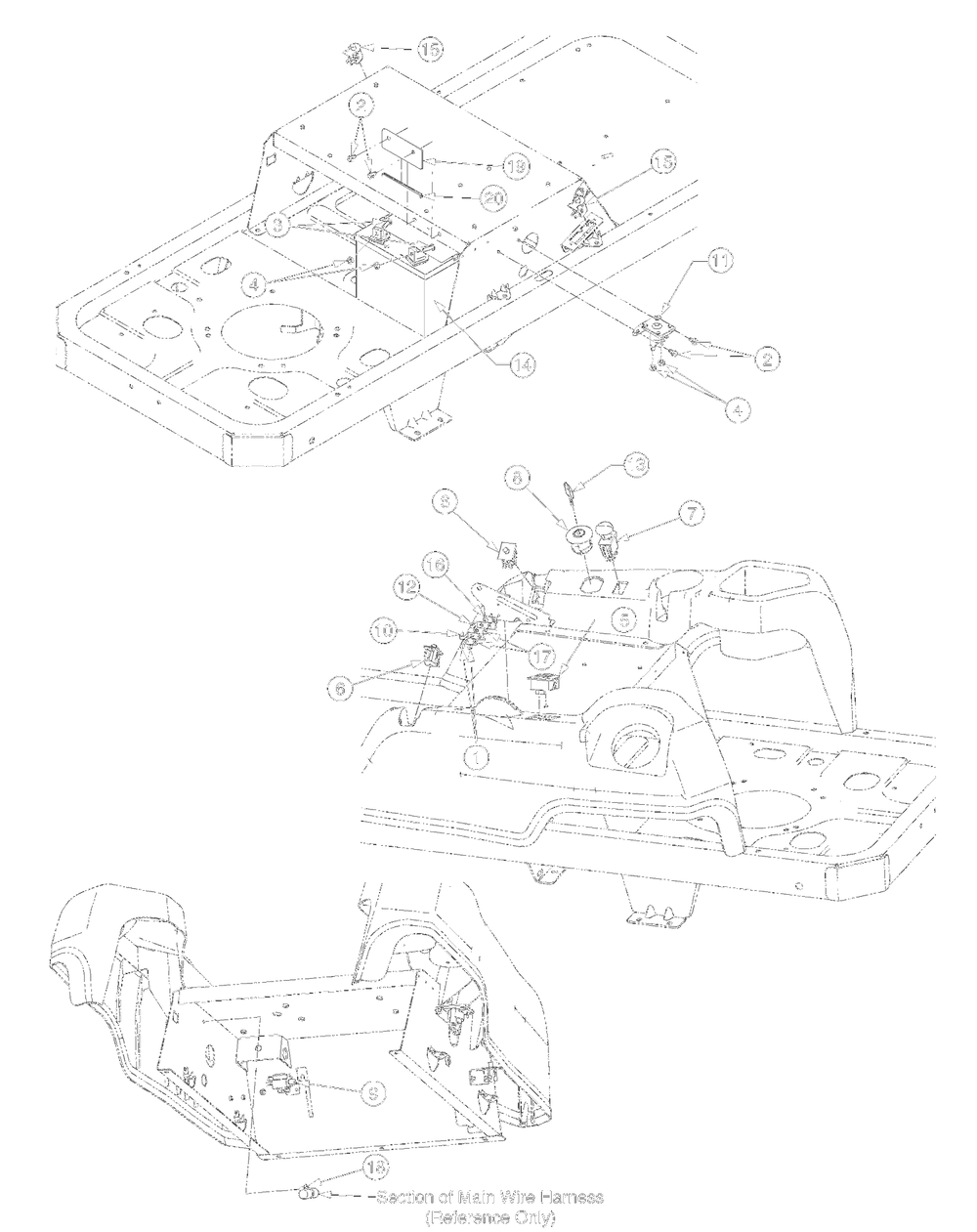Electrical Diagram and Parts List for 17AA5AAG700 2008 Yard Machines Lawn Tractor